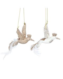 Gisela Graham Assorted Luxury Cream & Gold Fairy Resin Tree Decoration